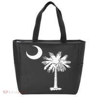 South Carolina State Flag Palmetto Tree Crescent Moon Sc Tote Bag thumb 0