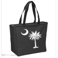 South Carolina State Flag Palmetto Tree Crescent Moon Sc Tote Bag thumb 2