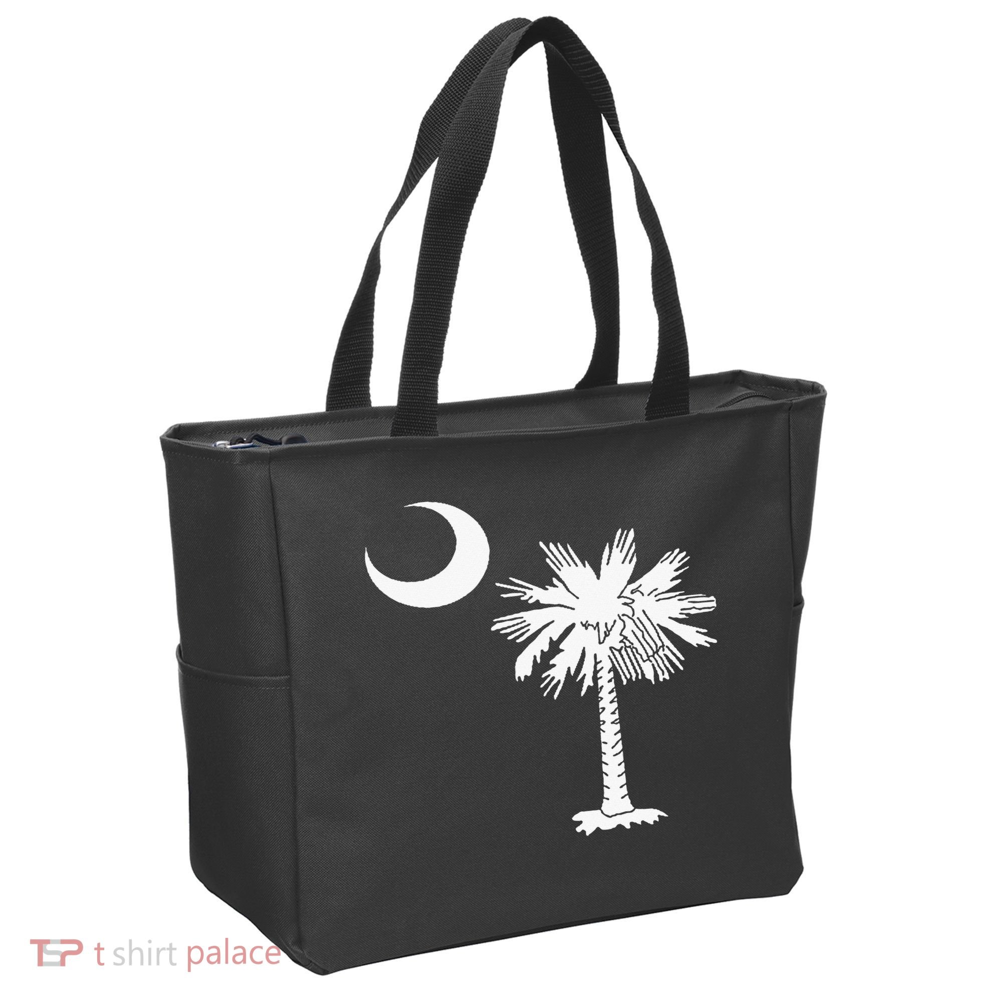 South Carolina State Flag Palmetto Tree Crescent Moon Sc Tote Bag
