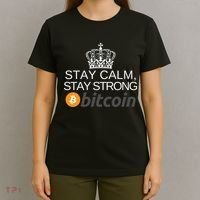 Stay Calm Stay Strong Bitcoin, HODL Crypto, DeFi, Blockchain T-Shirt thumb 4