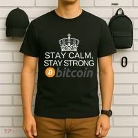 Stay Calm Stay Strong Bitcoin, HODL Crypto, DeFi, Blockchain T-Shirt thumb 6
