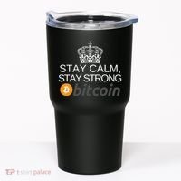 Stay Calm Stay Strong Bitcoin, HODL Crypto, DeFi, Blockchain Tumbler thumb 0