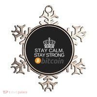 Stay Calm Stay Strong Bitcoin, HODL Crypto, DeFi, Blockchain Ornament thumb 0