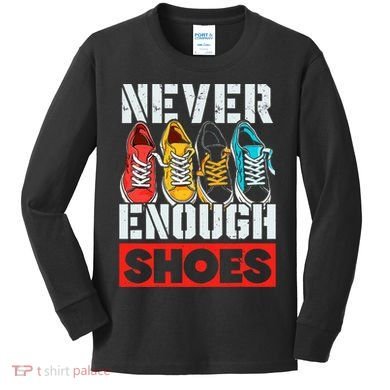 Shoe Collector Shoemaker Sneaker Addict Sneakerhead Kids Long Sleeve Shirt