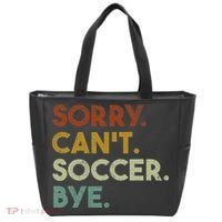 Sorry Can't Soccer Bye Funny Soccer Tote Bag thumb 0