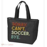 Sorry Can't Soccer Bye Funny Soccer Tote Bag thumb 3