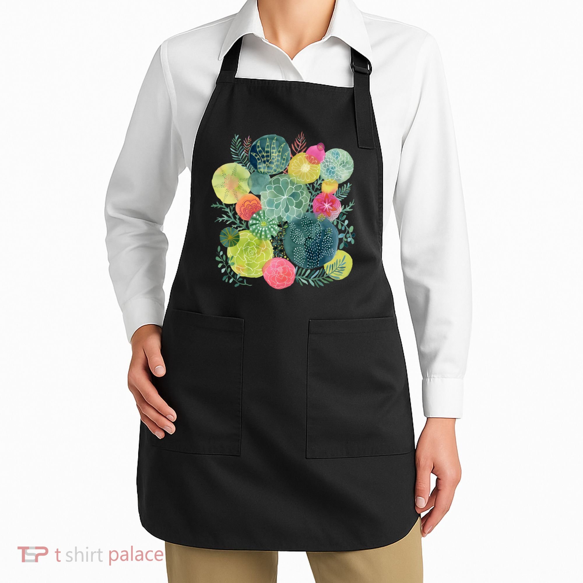 Succulent Circles Apron
