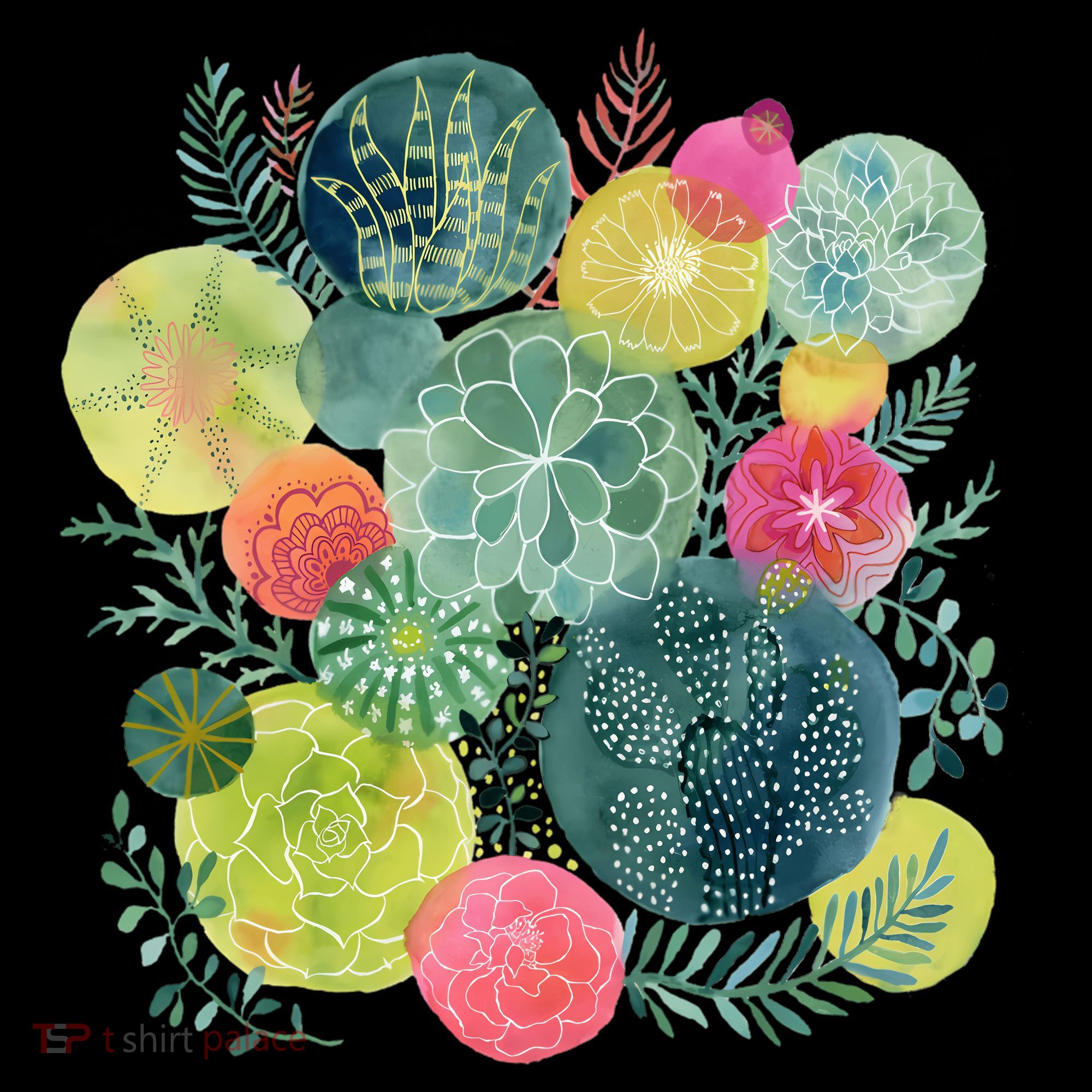 Succulent Circles Apron