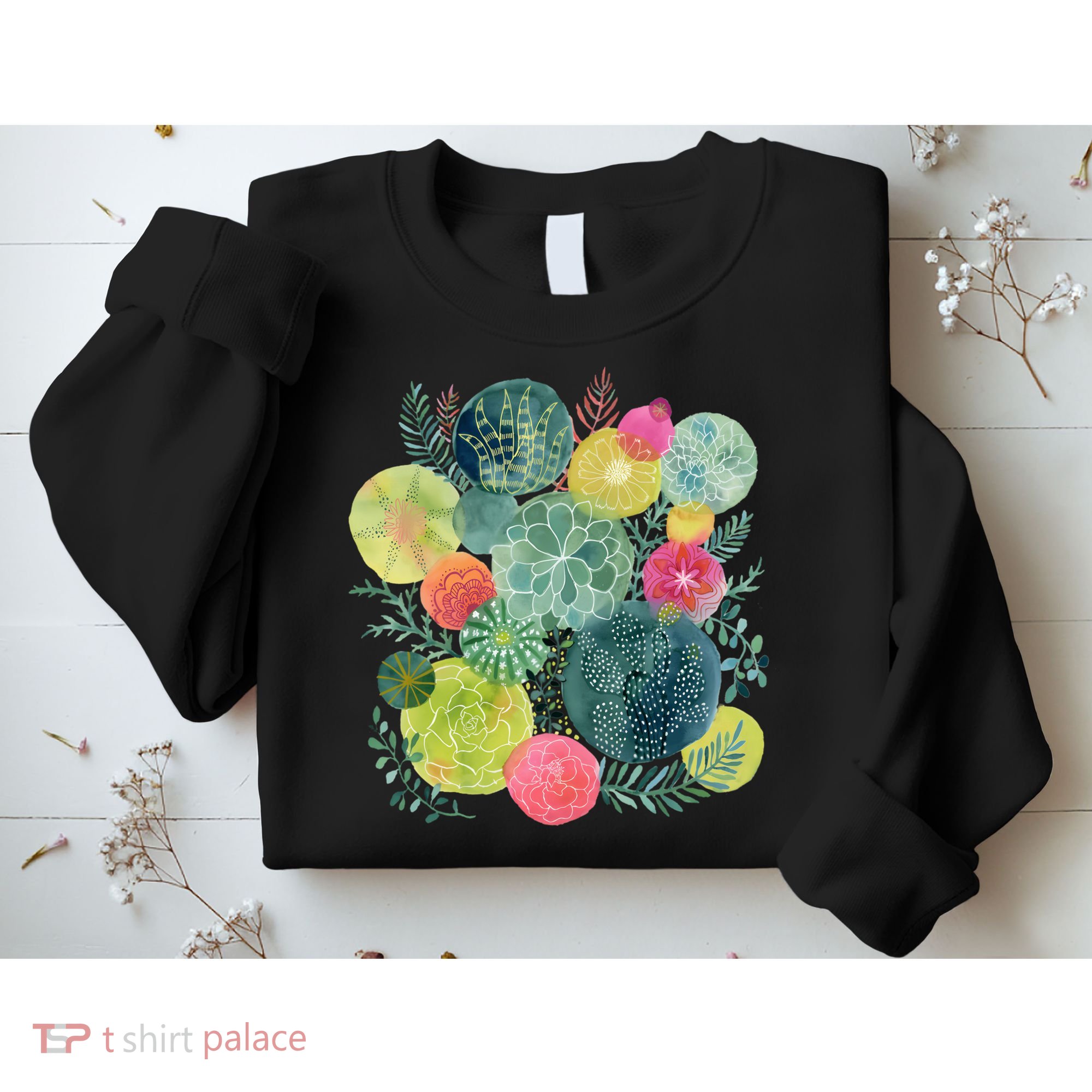 Succulent Circles Sweatshirt