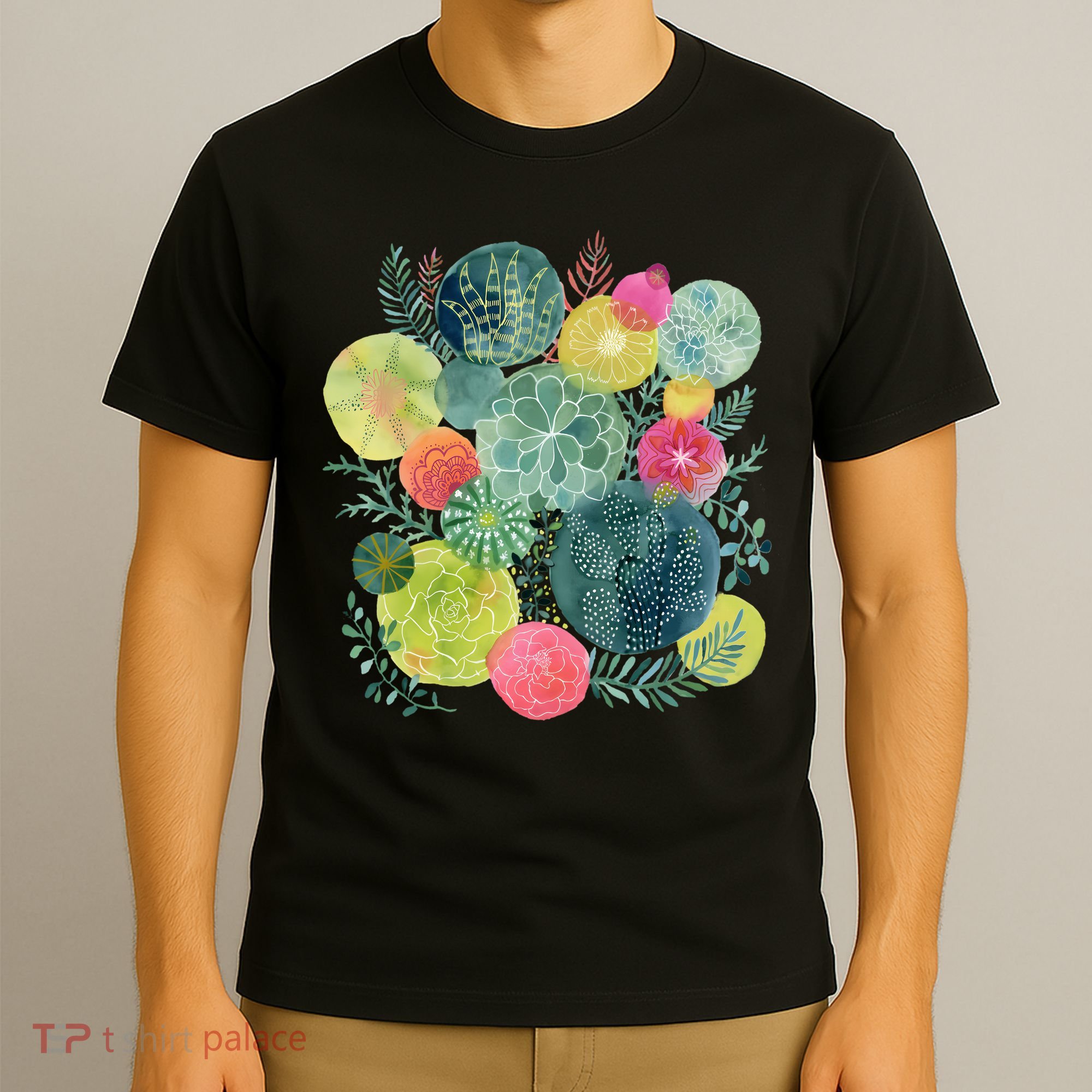 Succulent Circles T-Shirt