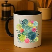 Succulent Circles Coffee Mug thumb 4
