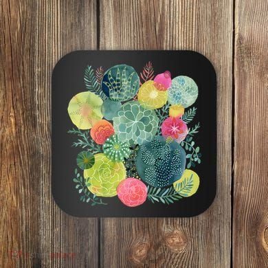Succulent Circles Coaster