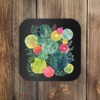 Succulent Circles Coaster thumb 0