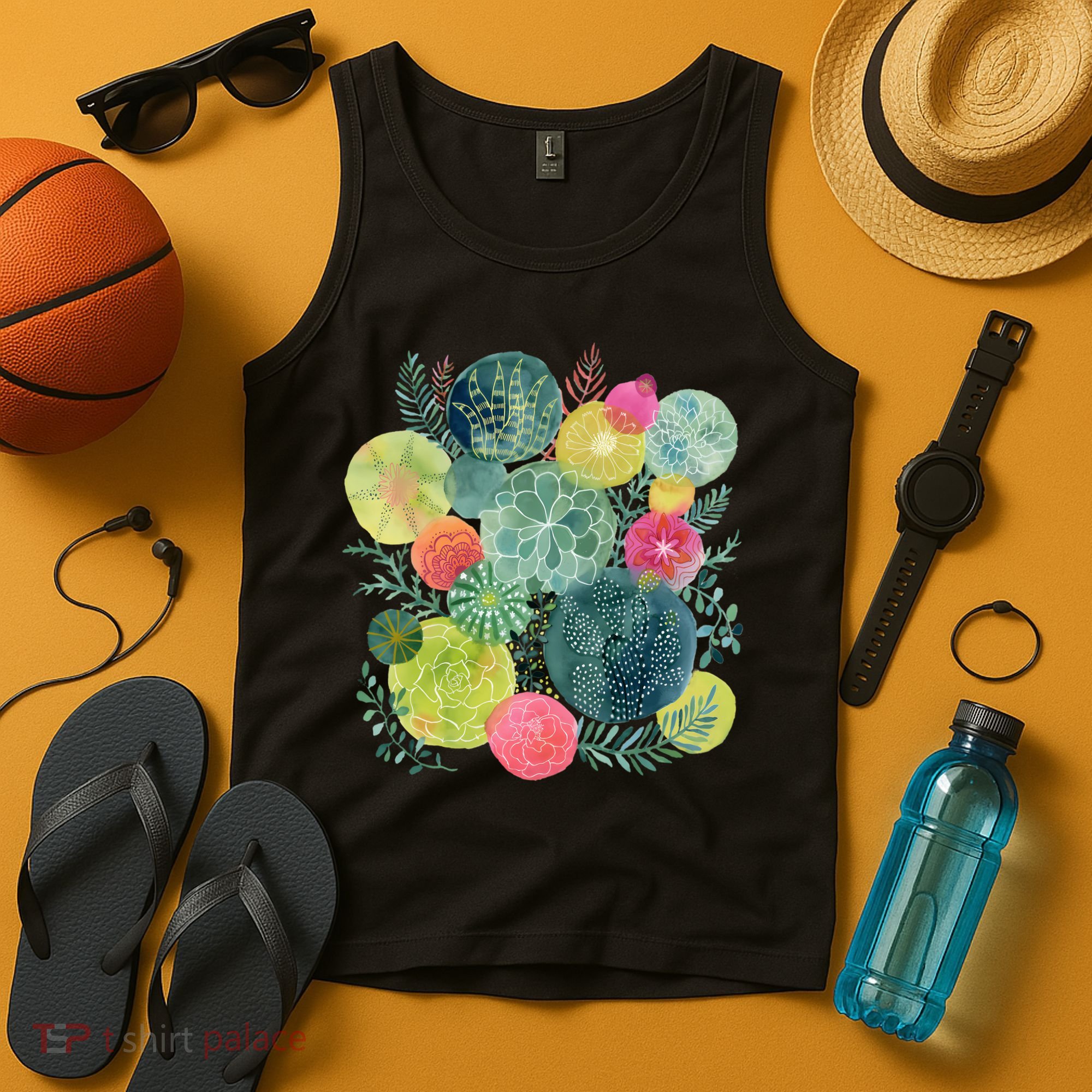Succulent Circles Tank Top