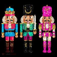 S.E.Q.U.I.N Cheerful S.P.A.R.K.L.Y Nutcrackers Christmas Women's Hoodie thumb 2