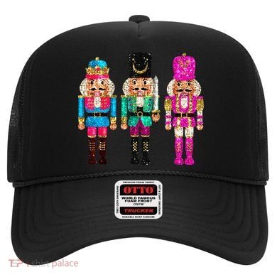 S.E.Q.U.I.N Cheerful S.P.A.R.K.L.Y Nutcrackers Christmas Hat