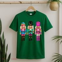 S.E.Q.U.I.N Cheerful S.P.A.R.K.L.Y Nutcrackers Christmas T-Shirt thumb 2