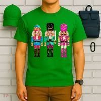 S.E.Q.U.I.N Cheerful S.P.A.R.K.L.Y Nutcrackers Christmas T-Shirt thumb 6