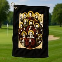Saints Collage Golf Towel thumb 1