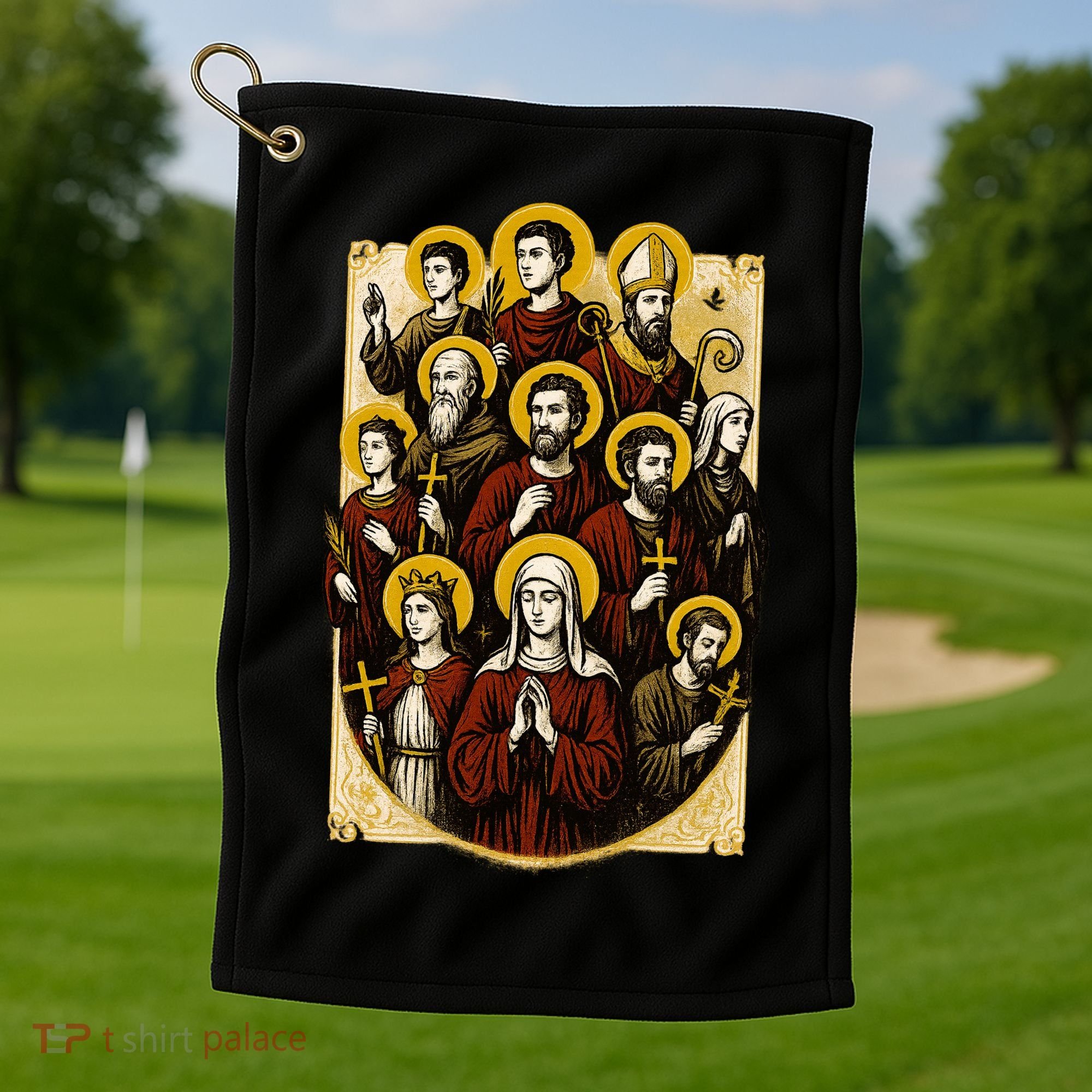 Saints Collage Golf Towel