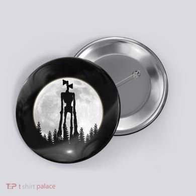 Supernatural Cryptid Siren Head Moon Button