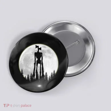 Supernatural Cryptid Siren Head Moon Button