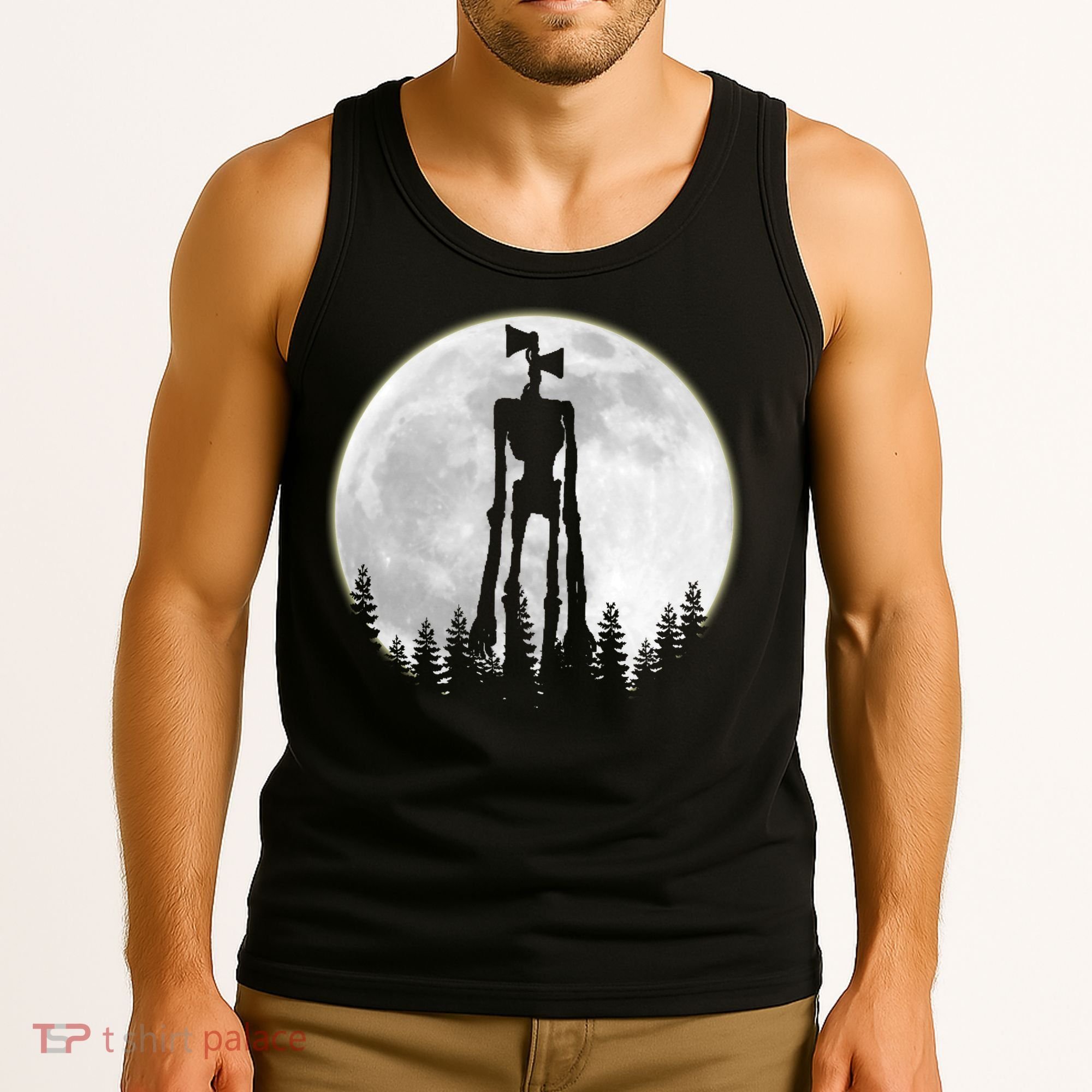 Supernatural Cryptid Siren Head Moon Tank Top