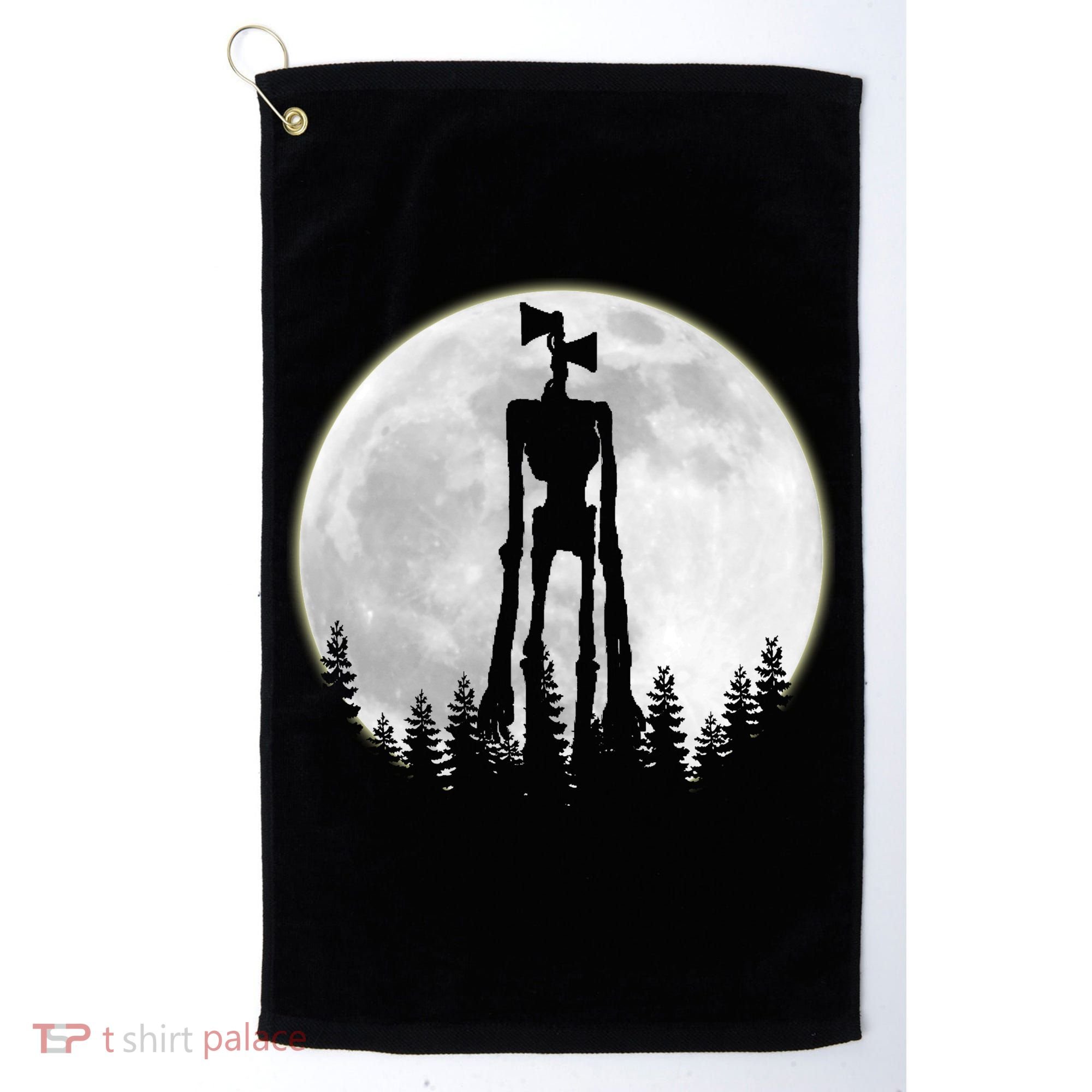 Supernatural Cryptid Siren Head Moon Golf Towel