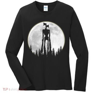 Supernatural Cryptid Siren Head Moon Women's Long Sleeve Shirt