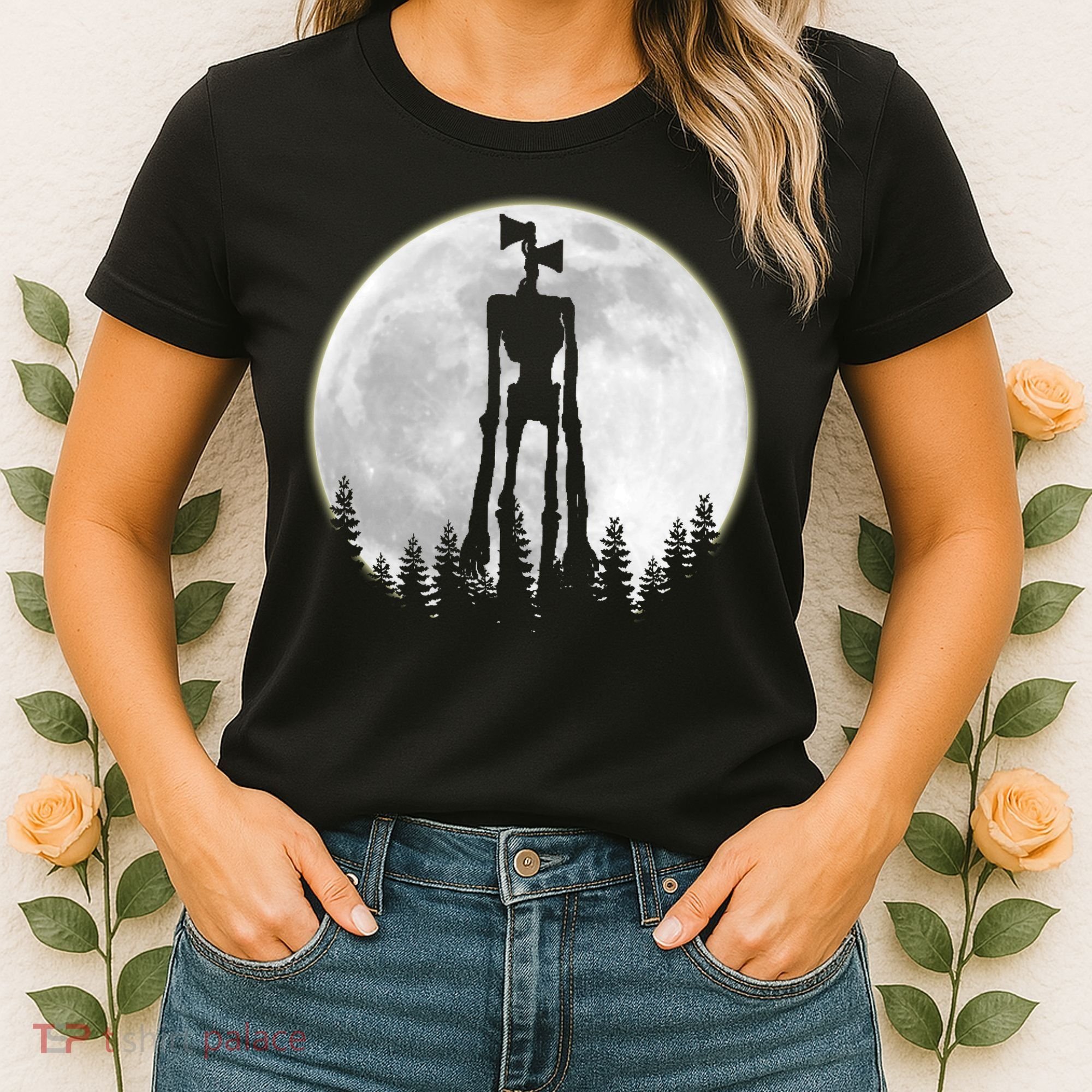 Supernatural Cryptid Siren Head Moon Women's T-Shirt