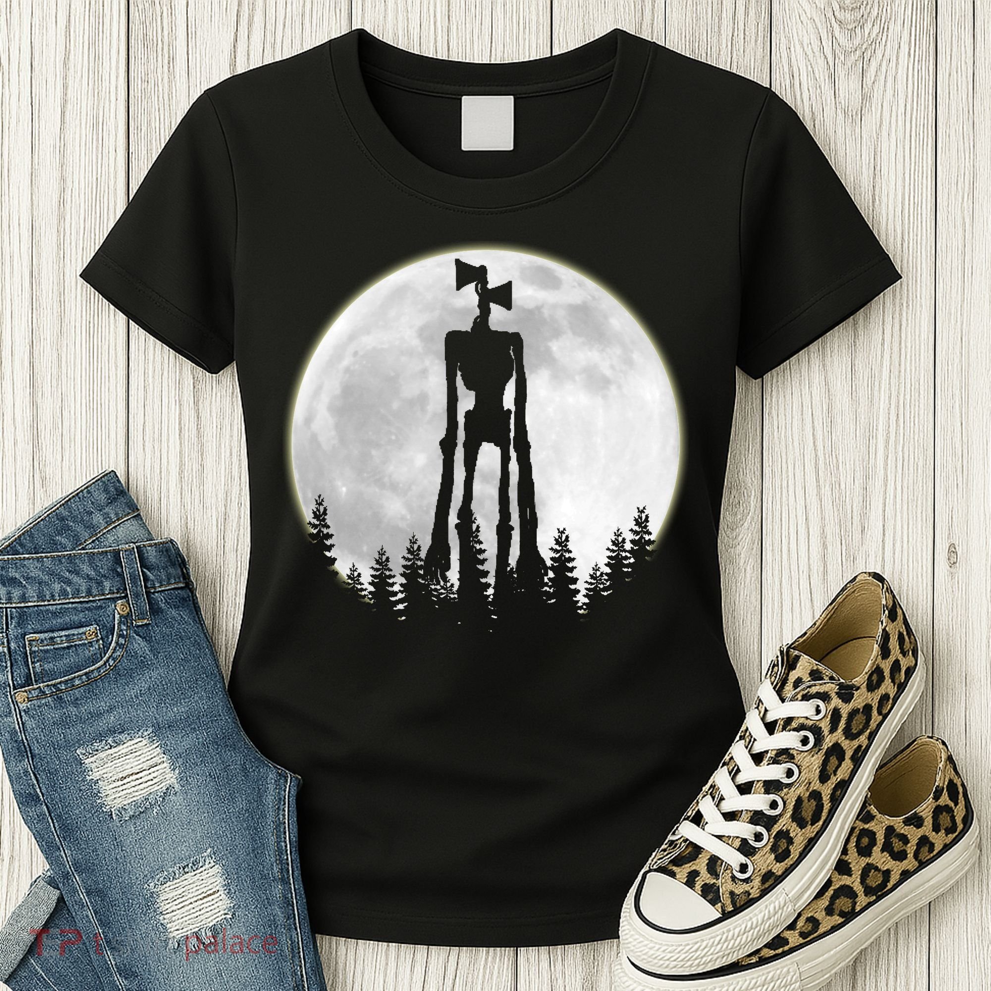 Supernatural Cryptid Siren Head Moon Women's T-Shirt