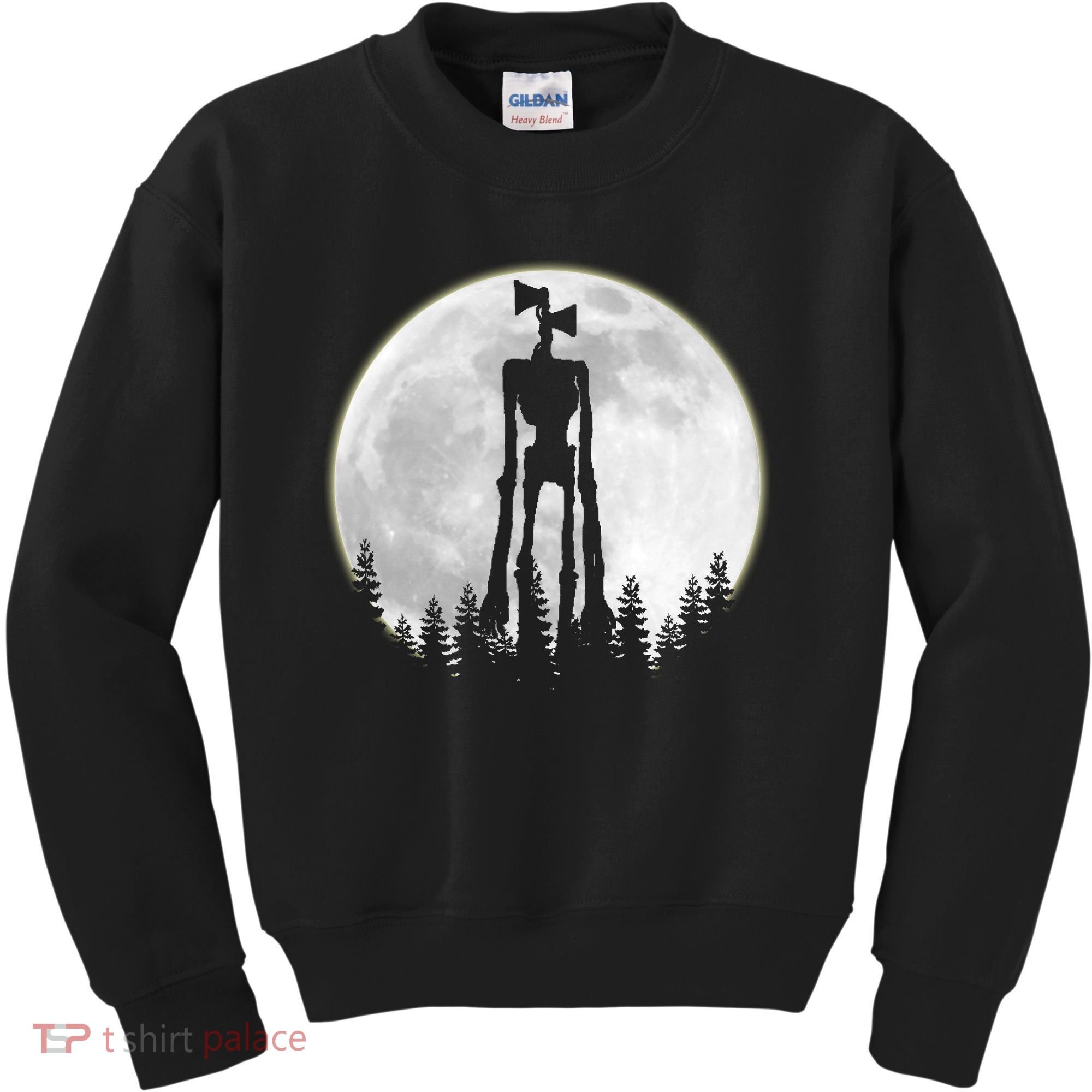 Supernatural Cryptid Siren Head Moon Kids Sweatshirt