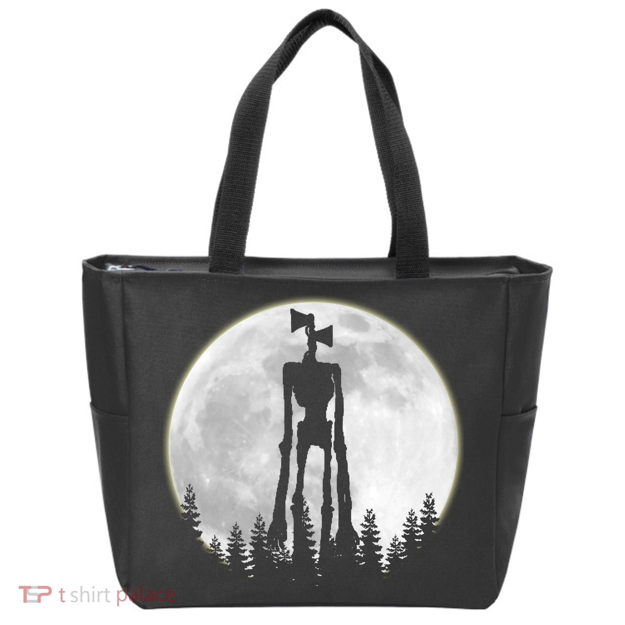 Supernatural Cryptid Siren Head Moon Tote Bag