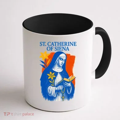 St. Catherine Coffee Mug back