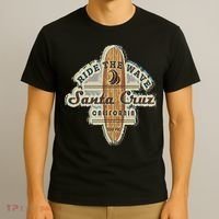 Santa Cruz Surfer Surfboard Vintage T-Shirt thumb 3