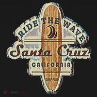 Santa Cruz Surfer Surfboard Vintage T-Shirt thumb 7