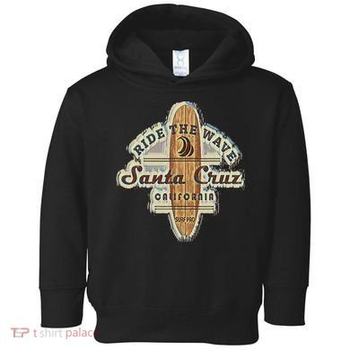 Santa Cruz Surfer Surfboard Vintage Toddler Hoodie