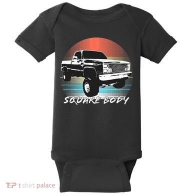 Squarebody Classic Square Body Truck Baby Bodysuit