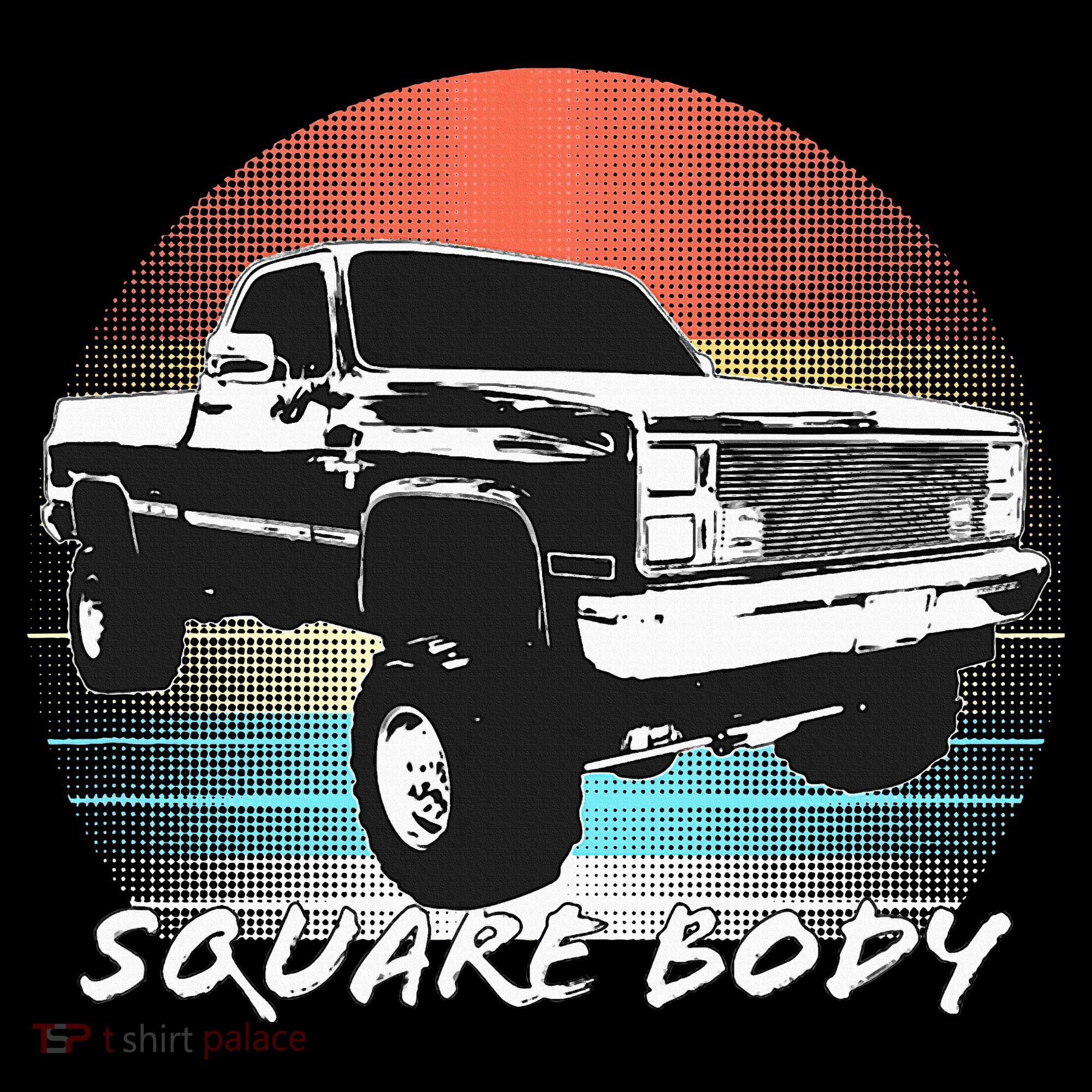 Squarebody Classic Square Body Truck Baby Bodysuit