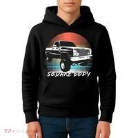 Squarebody Classic Square Body Truck Kids Hoodie thumb 4