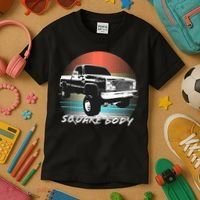 Squarebody Classic Square Body Truck Kids T-Shirt thumb 3