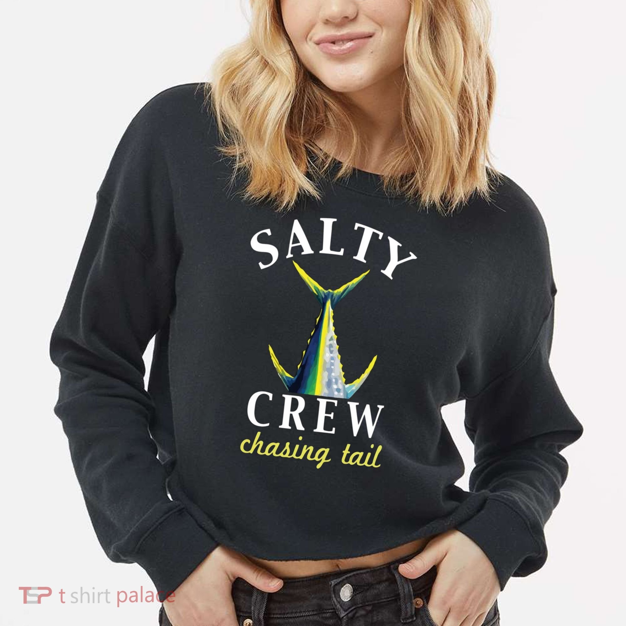 Salty Crew Cropped Pullover Crew