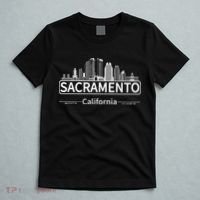 Sacramento California Skyline Travel To Sacramento T-Shirt thumb 5
