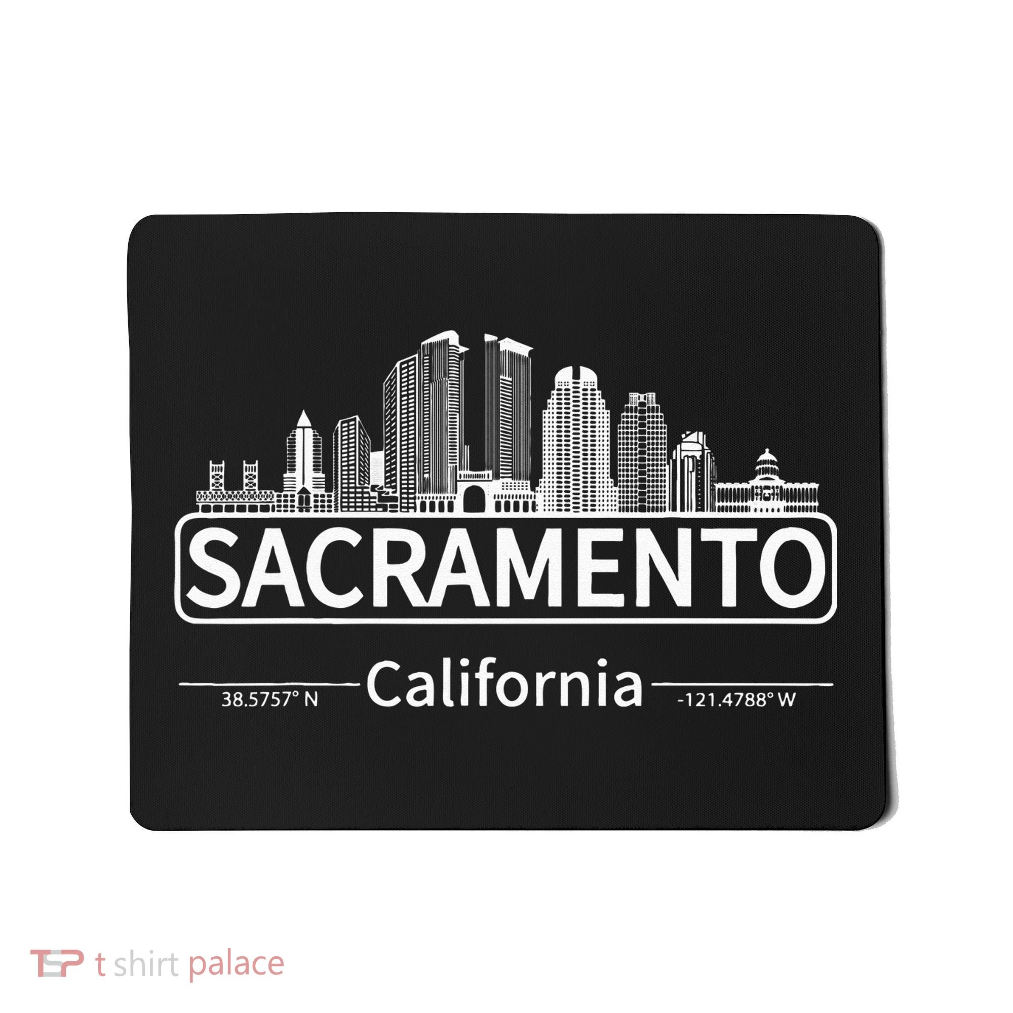 Sacramento California Skyline Travel To Sacramento Mousepad