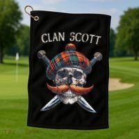 Scottish Clan Scott Scotland Scott Family Surname Golf Towel thumb 1