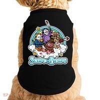 Scary Care Scare Bears Funny Halloween Horror Faces Custom Doggie Tank thumb 0