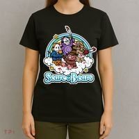 Scary Care Scare Bears Funny Halloween Horror Faces Custom T-Shirt thumb 4