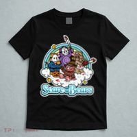Scary Care Scare Bears Funny Halloween Horror Faces Custom T-Shirt thumb 5