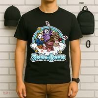 Scary Care Scare Bears Funny Halloween Horror Faces Custom T-Shirt thumb 6
