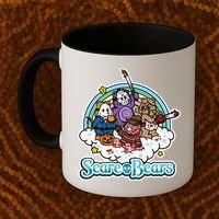Scary Care Scare Bears Funny Halloween Horror Faces Custom Coffee Mug thumb 2